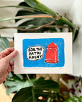 Boil the Patriarchy Linoldruck – handgedruckter Kunstdruck